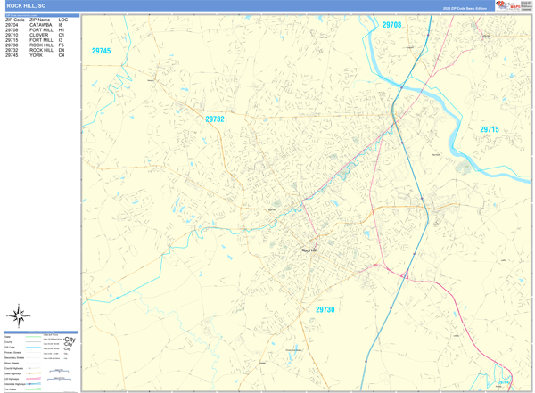 Rock Hill City Digital Map Basic Style